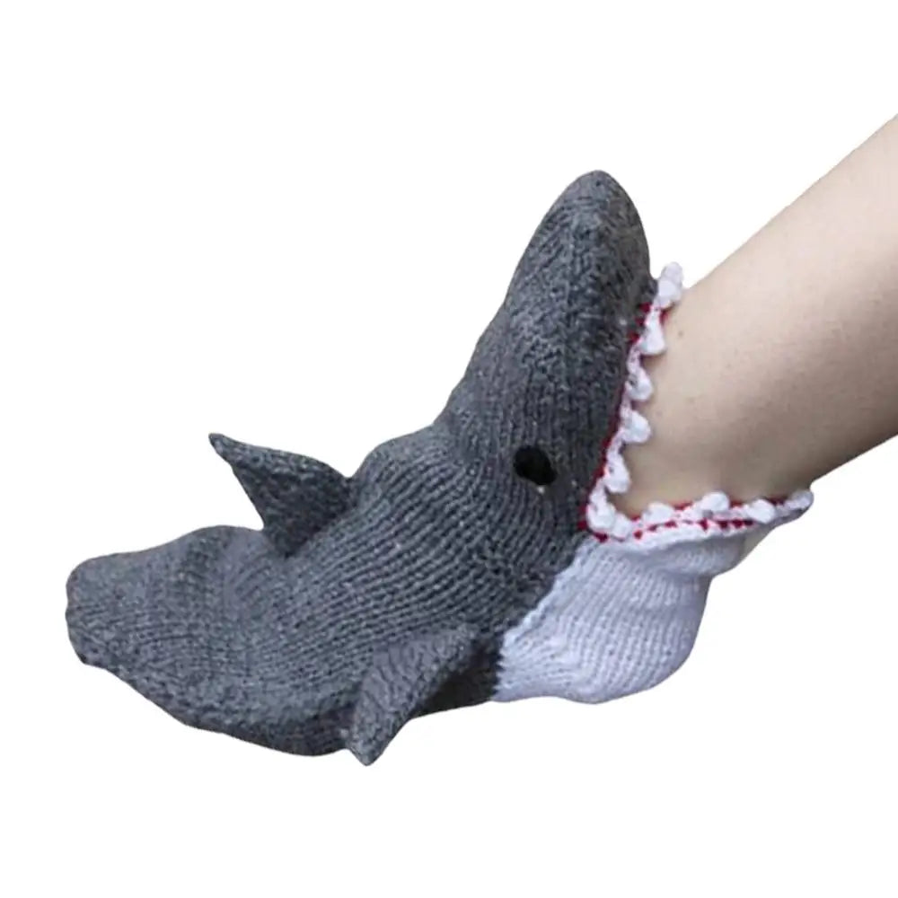 Creative Chameleon Crocodile Knitted Socks Funny Shark Carp Knitting Stockings Novelty Wide Mouth 3D Animal Socks Holiday Gift