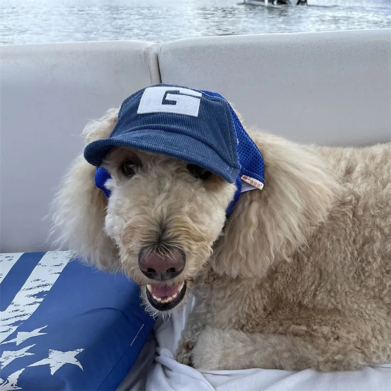 New Pet Sun Visor Hat Fashionable Dogs with Anti-Lost Strap Anti-Snatch Sun Hat for Small Medium Large Dogs/Cat Pet Sun Hat