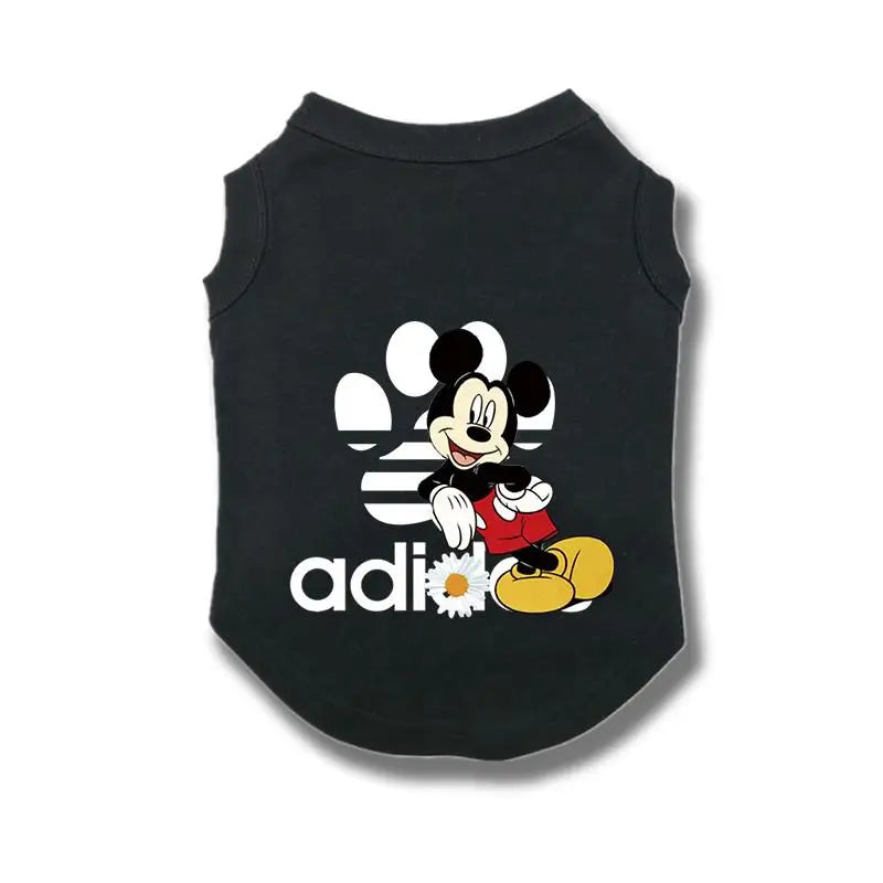 Disney Summer Dog Clothes This Cotton Pet Vest Clothes for Small Dogs Mickey Dog Clothing Chihuahua Puppy Yorkshire T-Shirt