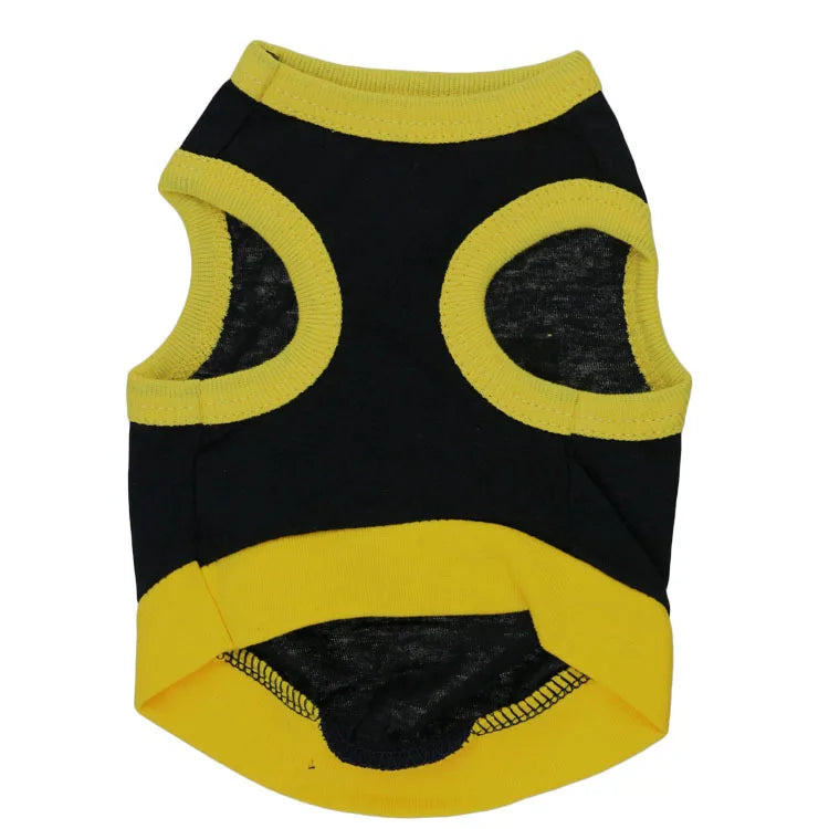Summer Cotton Breathable Pet Dog Clothes FBI Camouflage Letter Print Small Dogs Vest T Shirt XS-L Puppy Police Vests Clothing