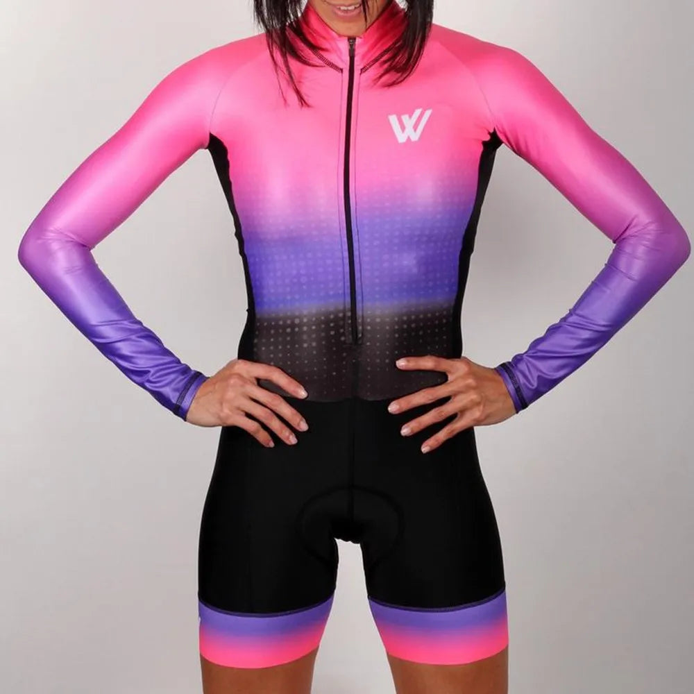 Vvsportsdesigns 2023 Summer Pro Team Cycling Skinsuit Women Racing Suit Triathlon Suit Roupa Ciclismo Bicycle Clothing Bodysuit