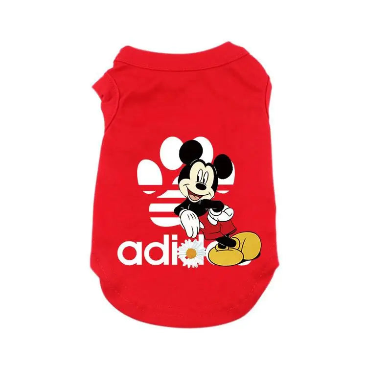 Disney Summer Dog Clothes This Cotton Pet Vest Clothes for Small Dogs Mickey Dog Clothing Chihuahua Puppy Yorkshire T-Shirt