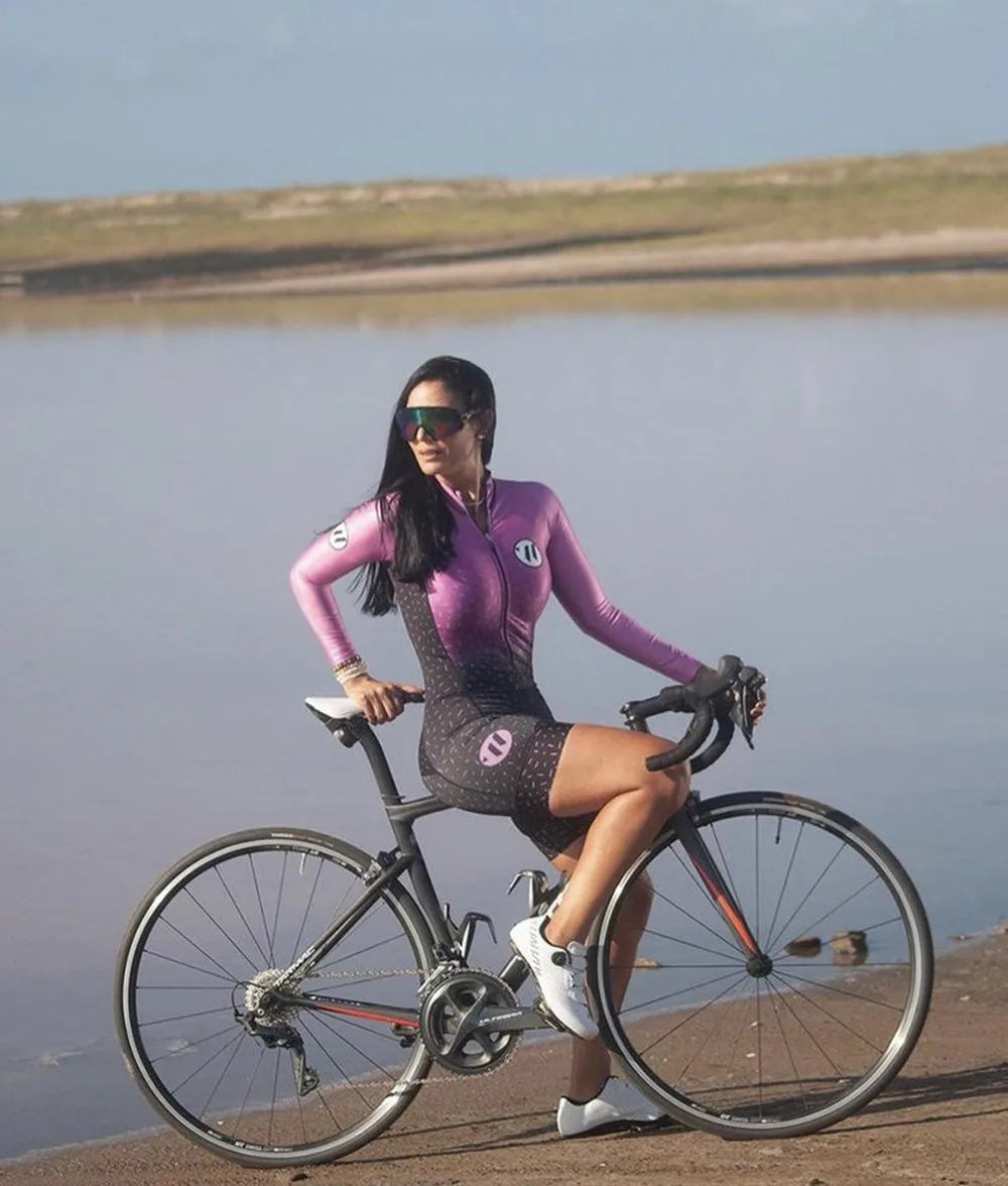 Vvsportsdesigns 2023 Summer Pro Team Cycling Skinsuit Women Racing Suit Triathlon Suit Roupa Ciclismo Bicycle Clothing Bodysuit