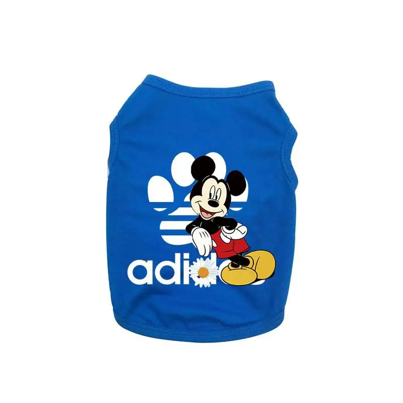 Disney Summer Dog Clothes This Cotton Pet Vest Clothes for Small Dogs Mickey Dog Clothing Chihuahua Puppy Yorkshire T-Shirt