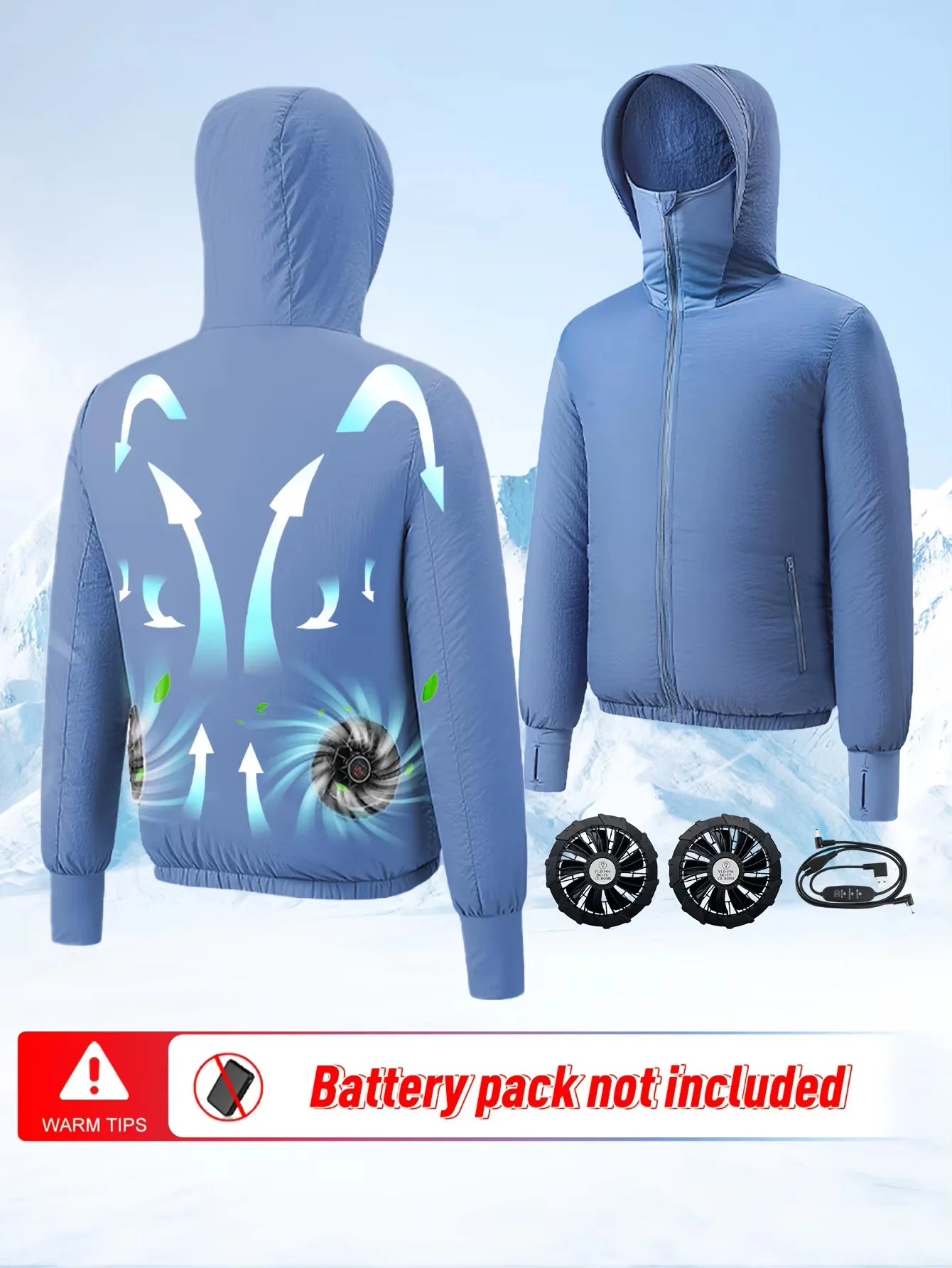 Summer Couple Style Air Conditioning Clothing Ice Jacket with Fan Travel Sunscreen Skin Clothes Breathable Outdoor Work Clothes