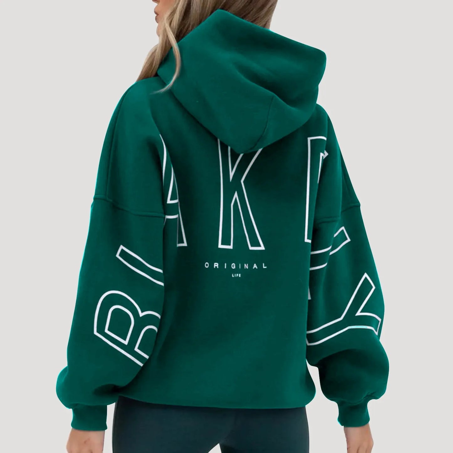 Classic Solid Color Simple Lazy Style Basic Hoodies for Men and Women Letter Printed Soft Sports Pullover Sweatshirt
