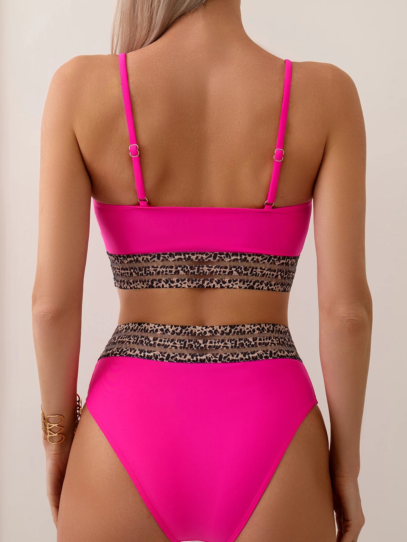High Waist Bikinis 2025 Strappy Swimsuit Women Mesh Tape Sexy Swimwear Female Bathers Bathing Swimming Swim Suit Beachwear XXL