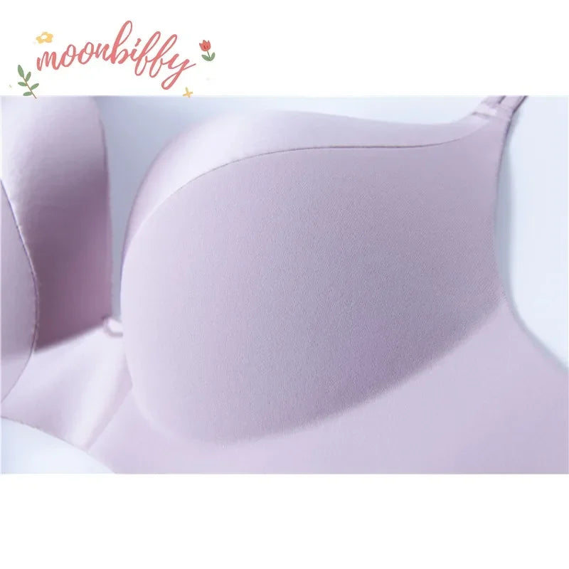 Seamless Sexy Lingerie Deep V 3/4 Cup Push up Women Bra Comfortable Breathable Underwear Wireless Female Bralette Intimates
