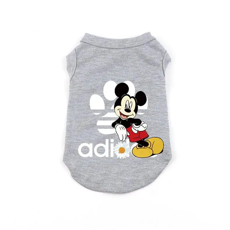 Disney Summer Dog Clothes This Cotton Pet Vest Clothes for Small Dogs Mickey Dog Clothing Chihuahua Puppy Yorkshire T-Shirt