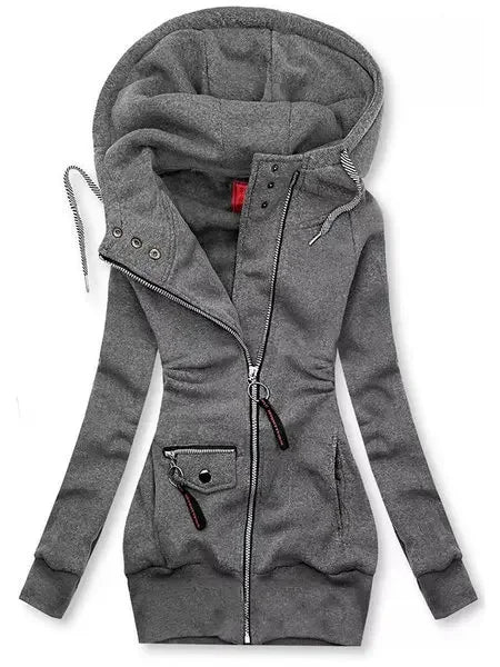 Women Oversize Hoodies Sweatshirts Pullovers Hoodie Female Patchwork Sweatshirt Autumn Warm Hoody Zipper up Tops