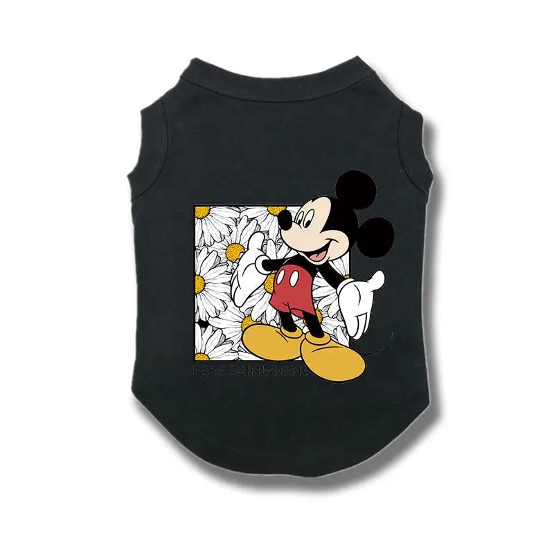 Disney Summer Dog Clothes This Cotton Pet Vest Clothes for Small Dogs Mickey Dog Clothing Chihuahua Puppy Yorkshire T-Shirt