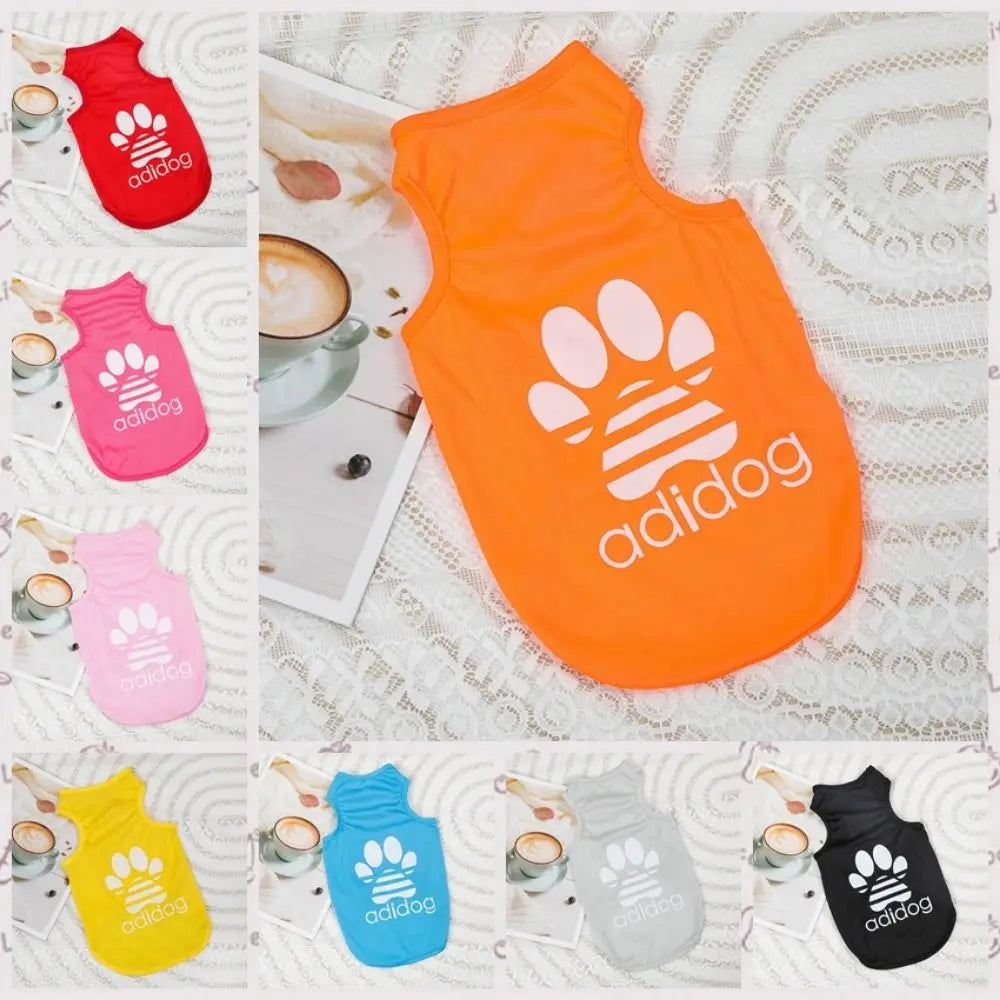 Cat Costume Breathable Dog Tank Top Cool Polyester Dog Thin Vest Dog Sports Vest Soft Pet Basketball Vest Spring