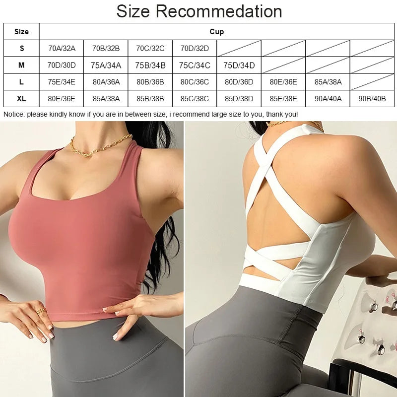 Solid Sports Bra Fitness High Support Underwear Women Blouse Push up Sexy Yoga Crop Top Running Gym Shirt Activewear