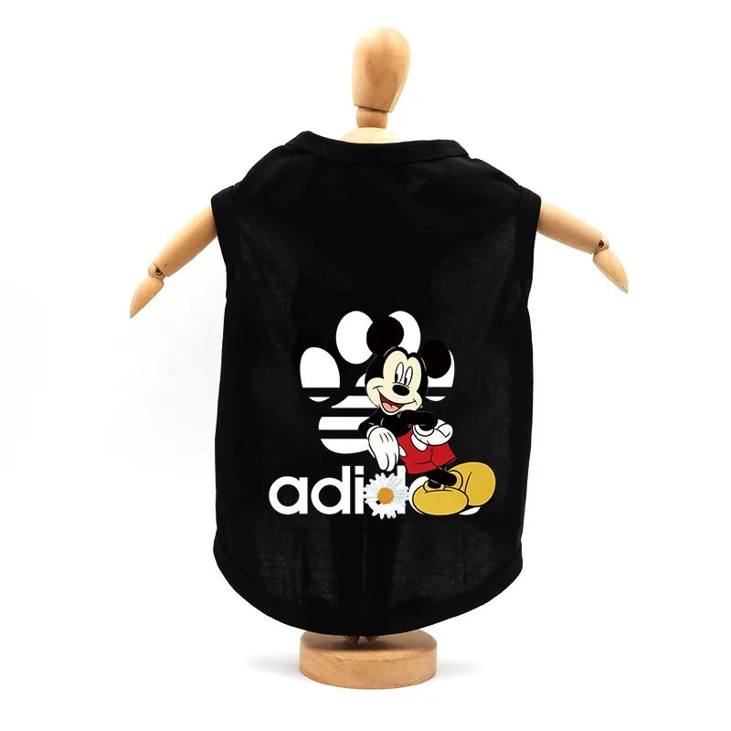 Disney Summer Dog Clothes This Cotton Pet Vest Clothes for Small Dogs Mickey Dog Clothing Chihuahua Puppy Yorkshire T-Shirt