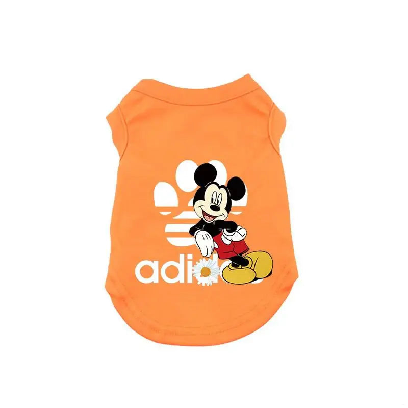 Disney Summer Dog Clothes This Cotton Pet Vest Clothes for Small Dogs Mickey Dog Clothing Chihuahua Puppy Yorkshire T-Shirt