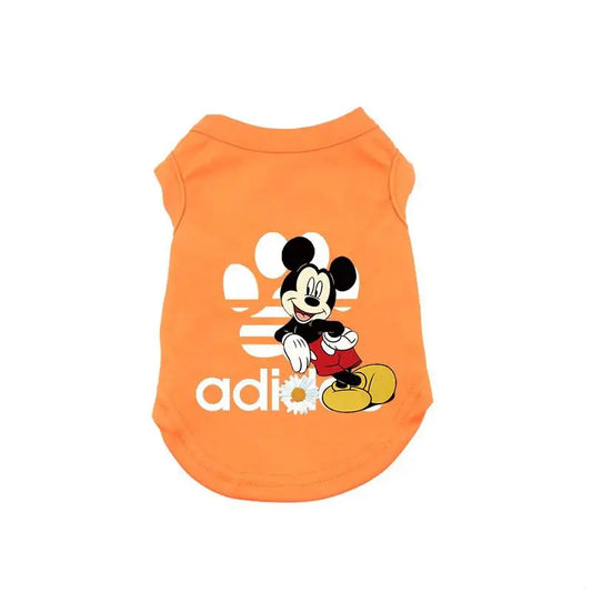 Disney Summer Dog Clothes This Cotton Pet Vest Clothes for Small Dogs Mickey Dog Clothing Chihuahua Puppy Yorkshire T-Shirt